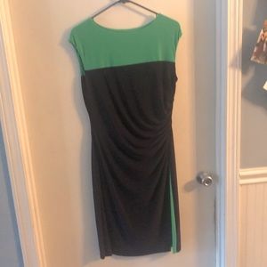 EUC Green and Navy Dress